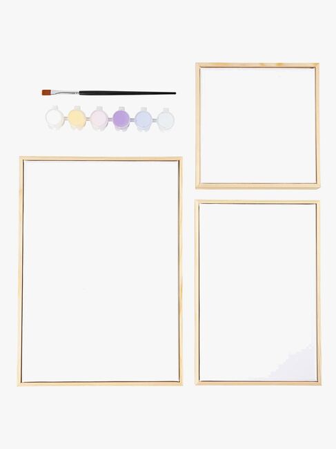 Creativ Company Maalauskankaat 3-pack, Pastellinsävyinen