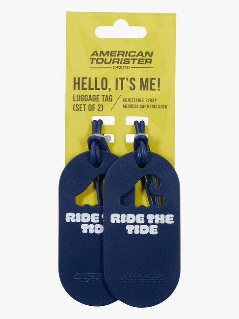 American Tourister Fun Tags Matkalaukun Nimilappu 2-pack, Ride The Tide