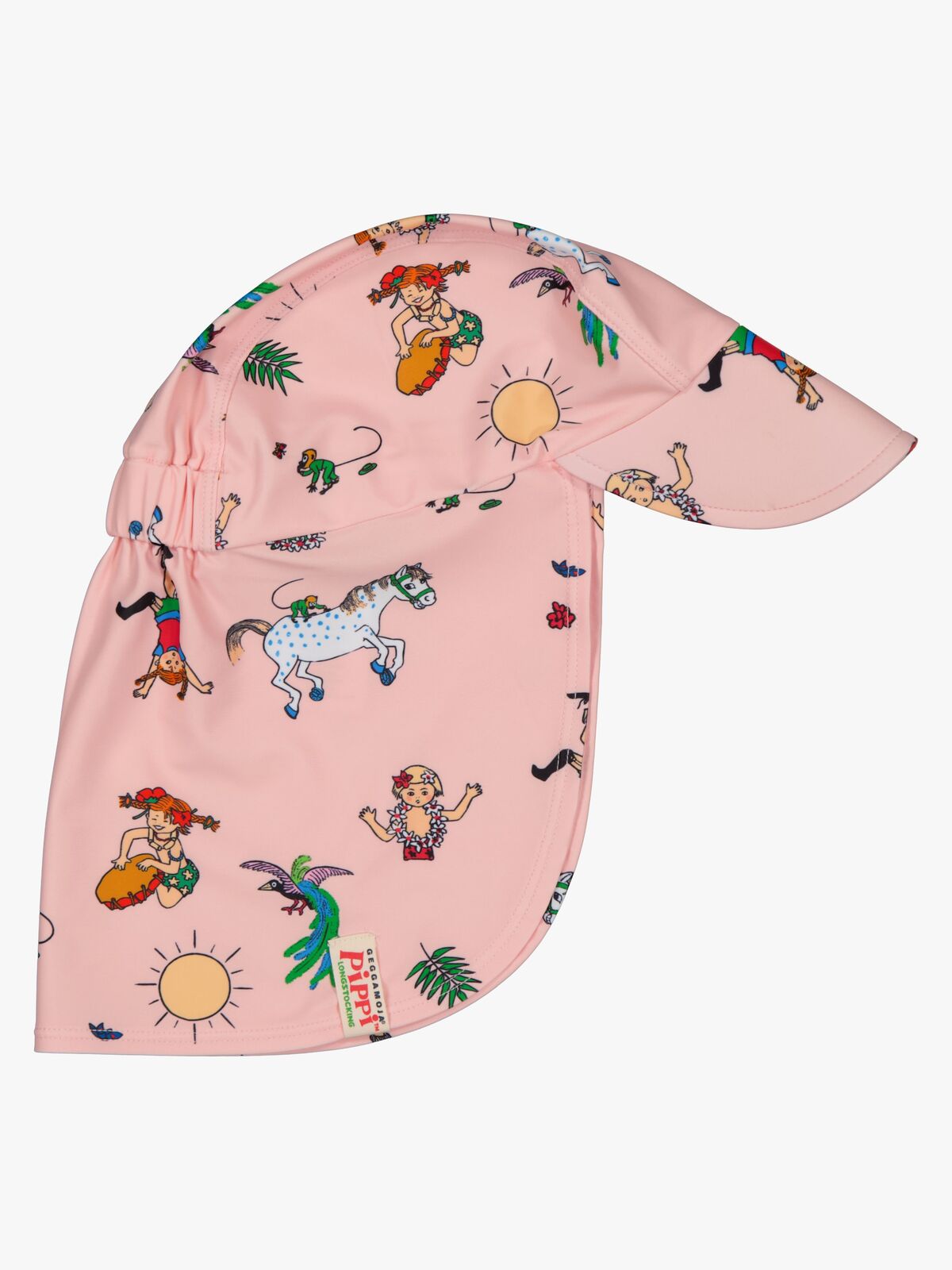 Geggamoja UV-Suojalakki Peppi Pitkätossu, Vaaleanpunainen