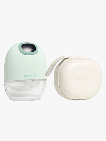 Beemoo CARE Wearable Slim Sähkökäyttöinen Rintapumppu Single + Kuljetuslaukku, Soft Green/White