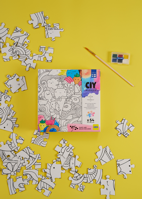 Peliko CIY Palapeli + Vesivärit 54 Lajiteltu