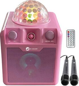 N-GEAR Disco 410 Karaokelaite / Bluetooth Kaiutin, Vaaleanpunainen