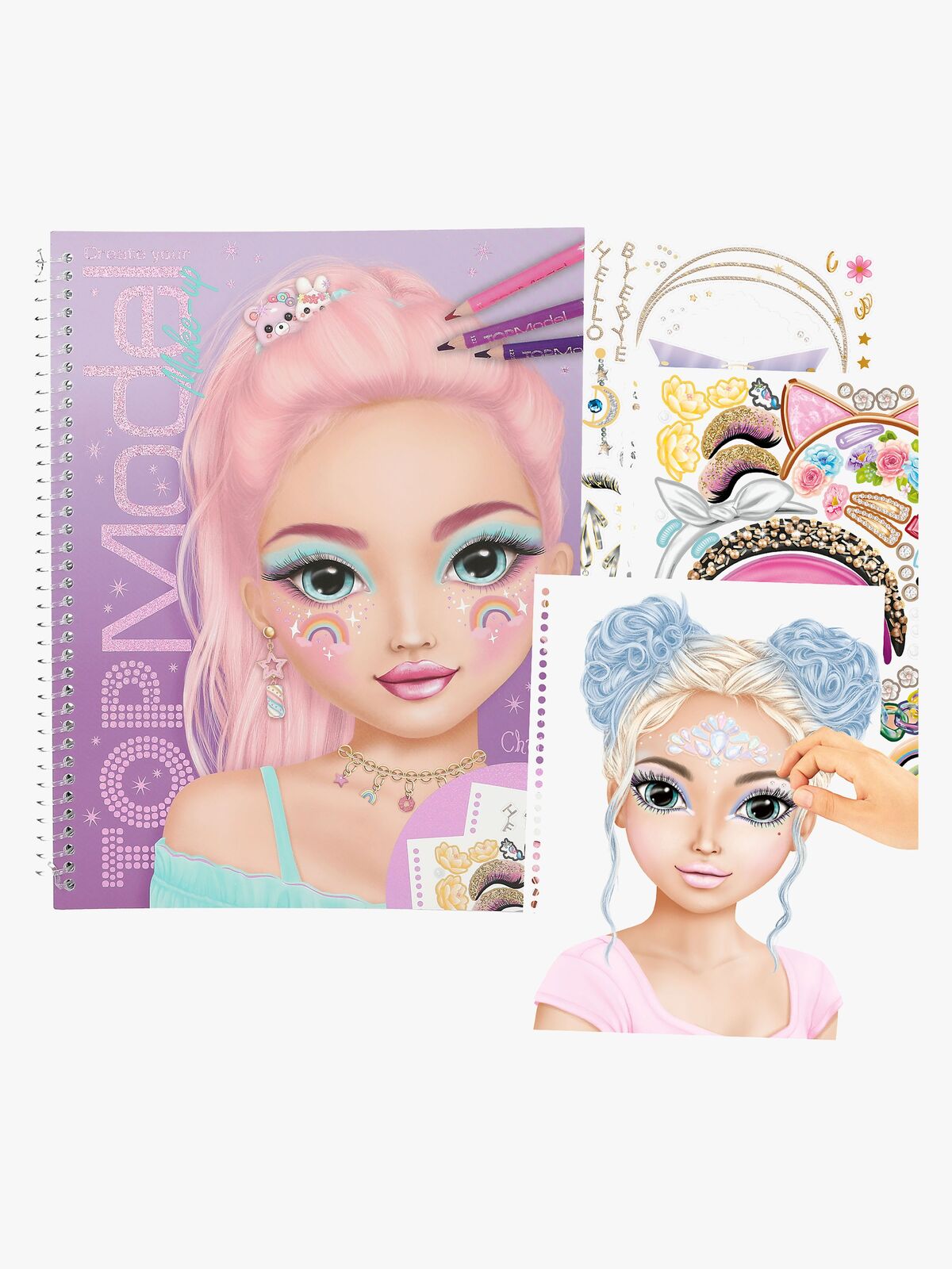 TOPModel Värityskirja Creat Your Glam Look