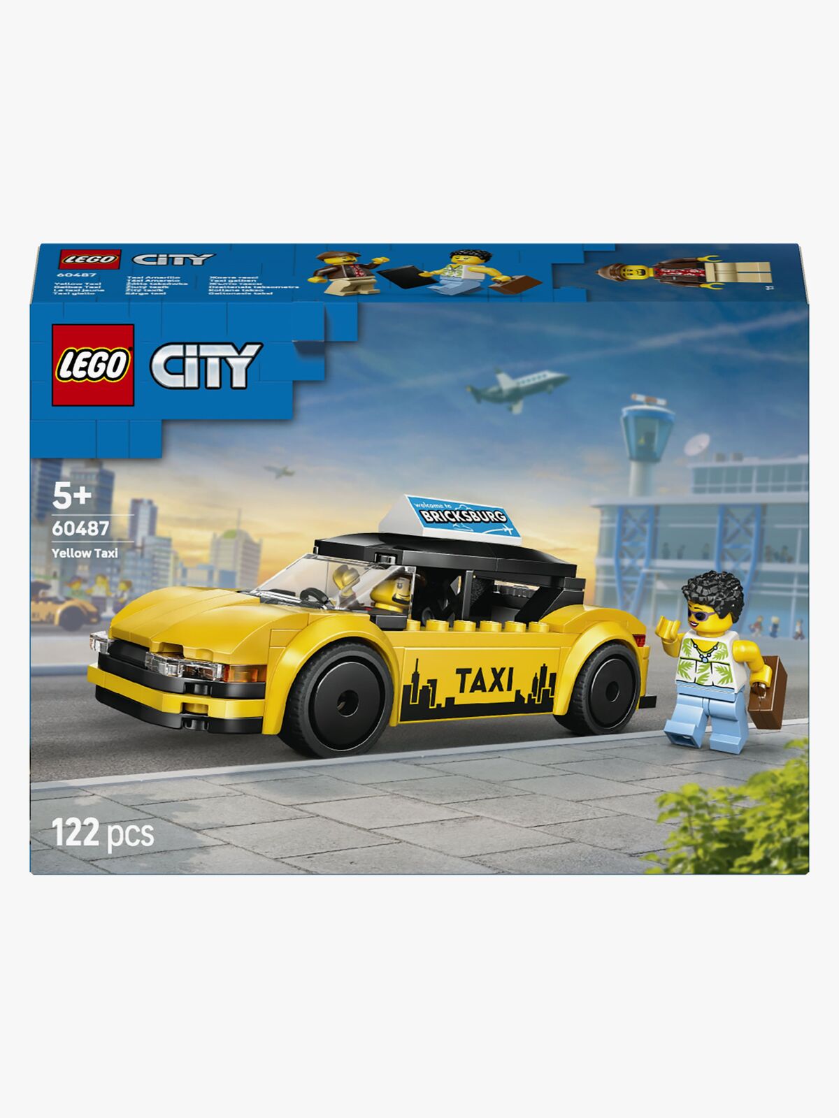 LEGO City 60487 Keltainen taksi