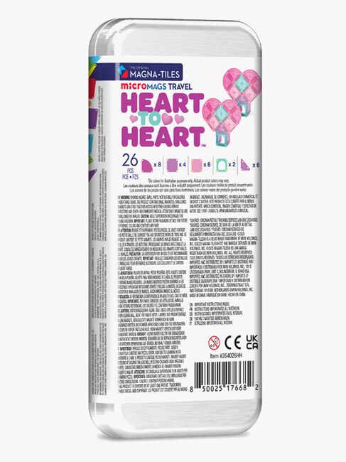 MAGNA-TILES MicroMAGS Matkasetti Heart to Heart 26 Osaa