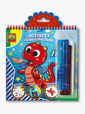 SES Creative Puuhakirja Metallic Lohikäärme