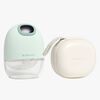 Beemoo CARE Wearable Slim Sähkökäyttöinen Rintapumppu Single + Kuljetuslaukku, Soft Green/White