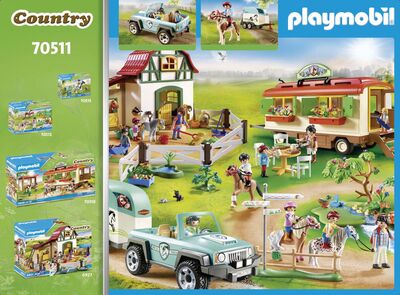 Playmobil 70511 Country Auto ja Ponin Kuljetusvaunu