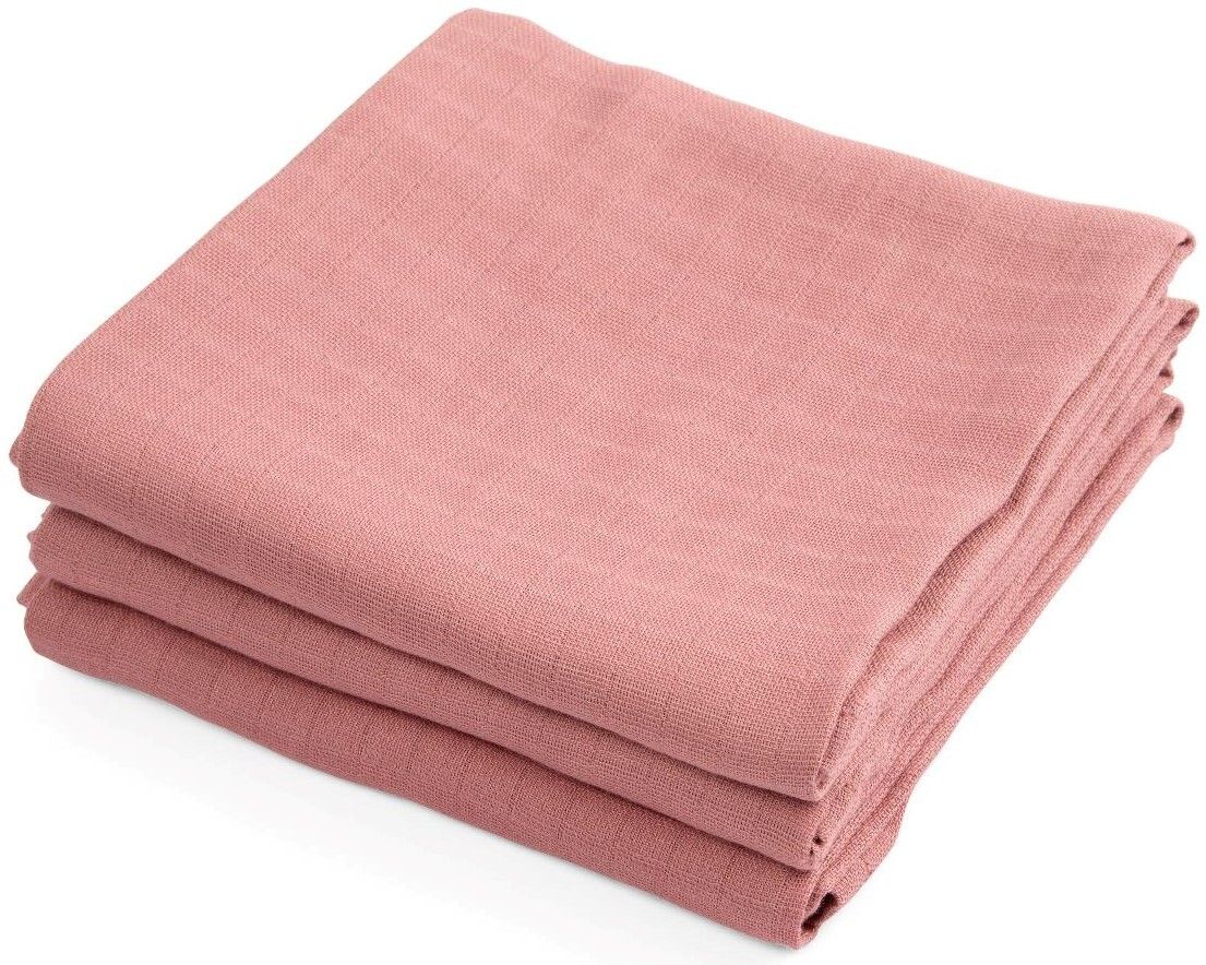 Sebra Musliiniliinat 3-pack, Blossom Pink