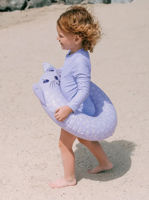 Swim Essentials  Pitkähihainen UV-Puku, Violetti Leopard