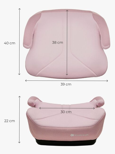 Kinderkraft I-BOOST 2 i-Size Istuinkoroke, Vaaleanpunainen