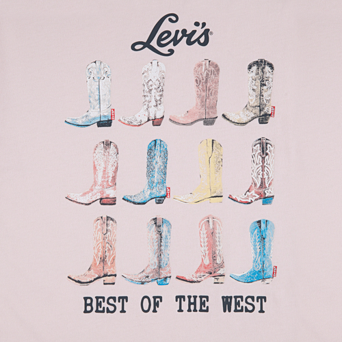 Levi's LVG Boots Oversized SS T-paita, Crystal Pink
