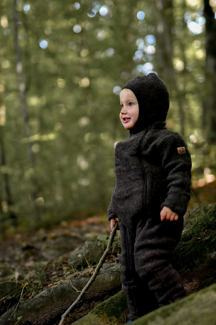 Mikk-Line Haalari Merinovilla, Dark Brown Melange