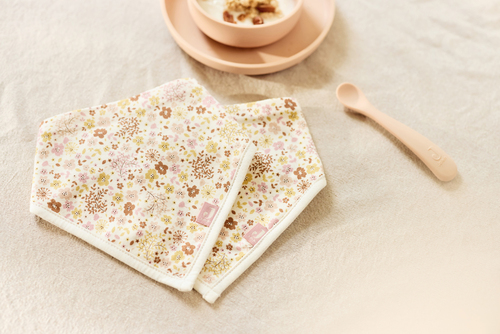 Jollein Bandana Kuolalappu 2-pack, Flower Fairies