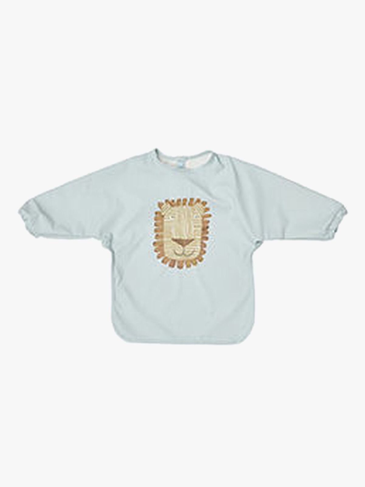 OYOY Lobo Leijona  Pitkähihainen Ruokalappu, Ice Blue