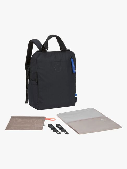 Lässig Conversion Hoitolaukku Reppu, Black