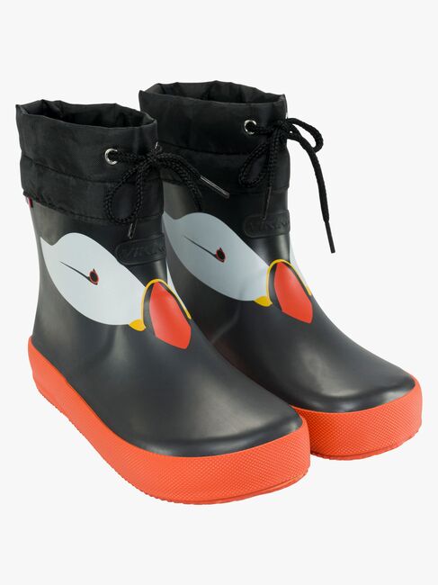 Viking Alv Paw Print Barefoot Kumisaappaat, Black