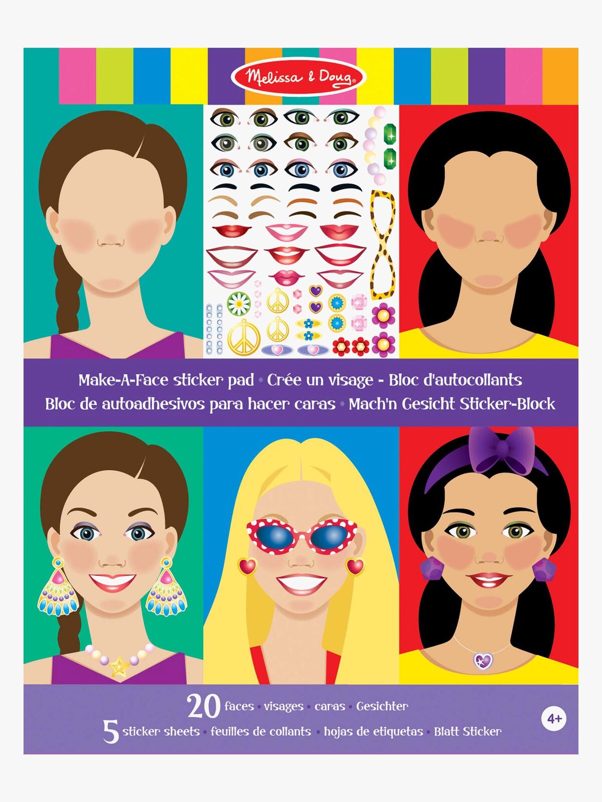 Melissa & Doug Make-a-Face Tarrakirja