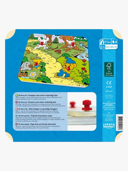 Egmont Kärnan Bamse Nuppipalapeli Bamse Metsässä 4