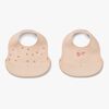 LIEWOOD Ember Kuvioitu Ruokalappu 2-pack, Mini Butterfly/Apple blossom