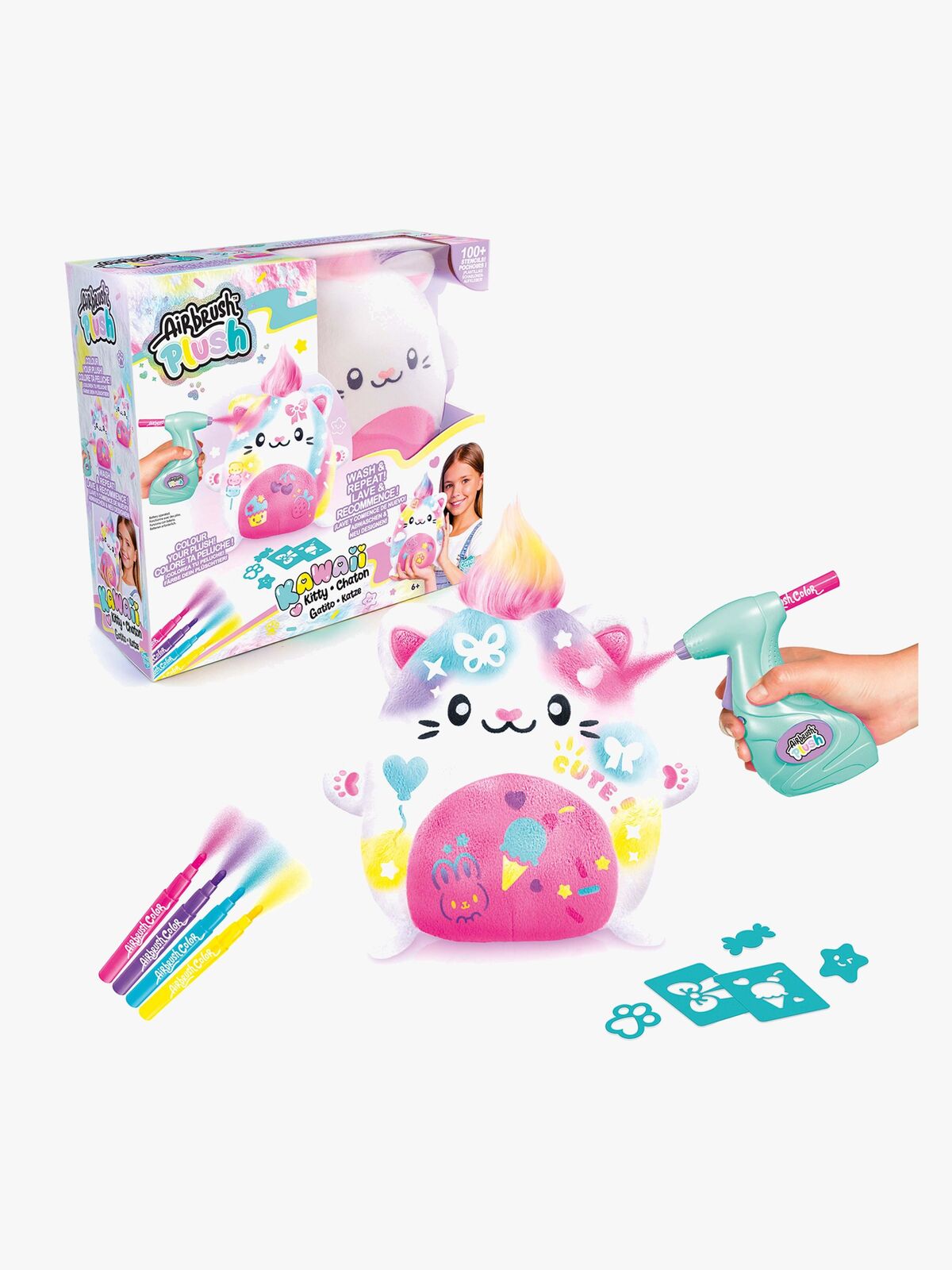 Airbrush Plush Pehmolelu Kawaii Kitty