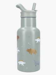 Kidzroom Stainless Steel Juomapullo 350 ml Small Talk, Vihreä