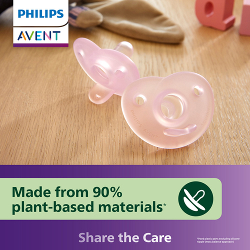 Philips Avent Soothie Tutti 0–6kk 2-pack, Pinkki/Sininen Lajiteltu