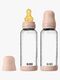 BIBS Medium Flow Lasi Tuttipullo Lateksi 2-pack 240 ml, Blush