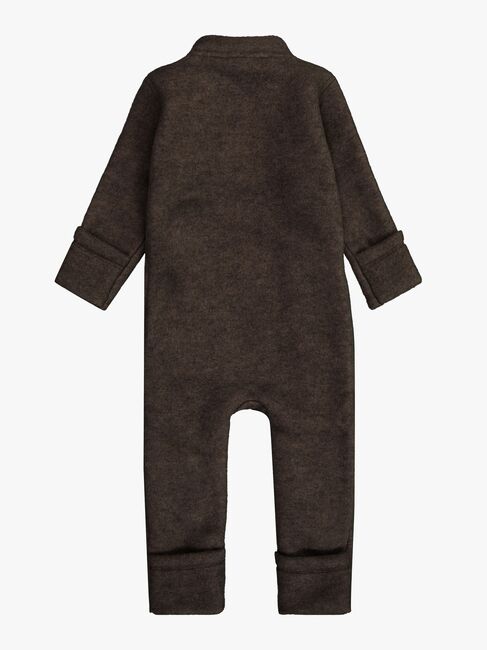 Mikk-Line Haalari Merinovilla, Dark Brown Melange