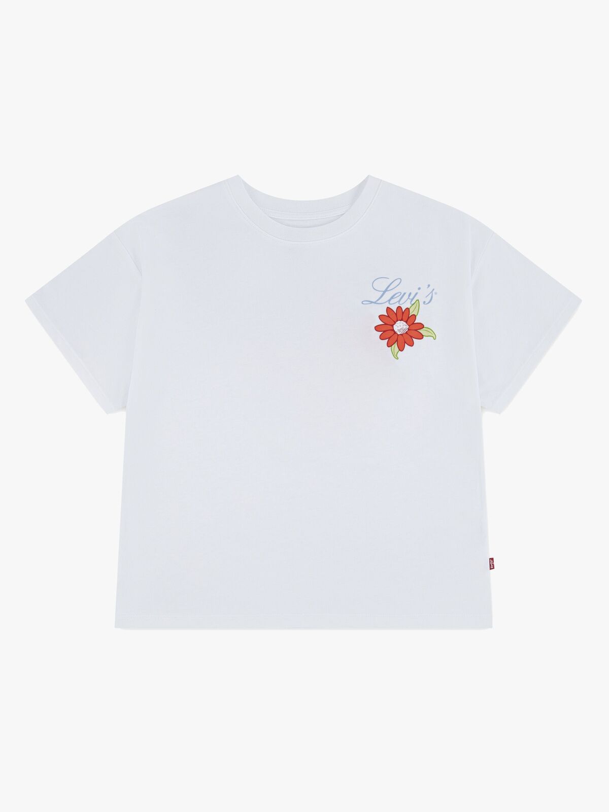 Levi's LVG Floral Oversized T-paita, Bright White