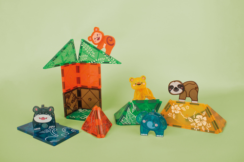 Playbox  Magneettiset Laatat Safari 38 Osaa