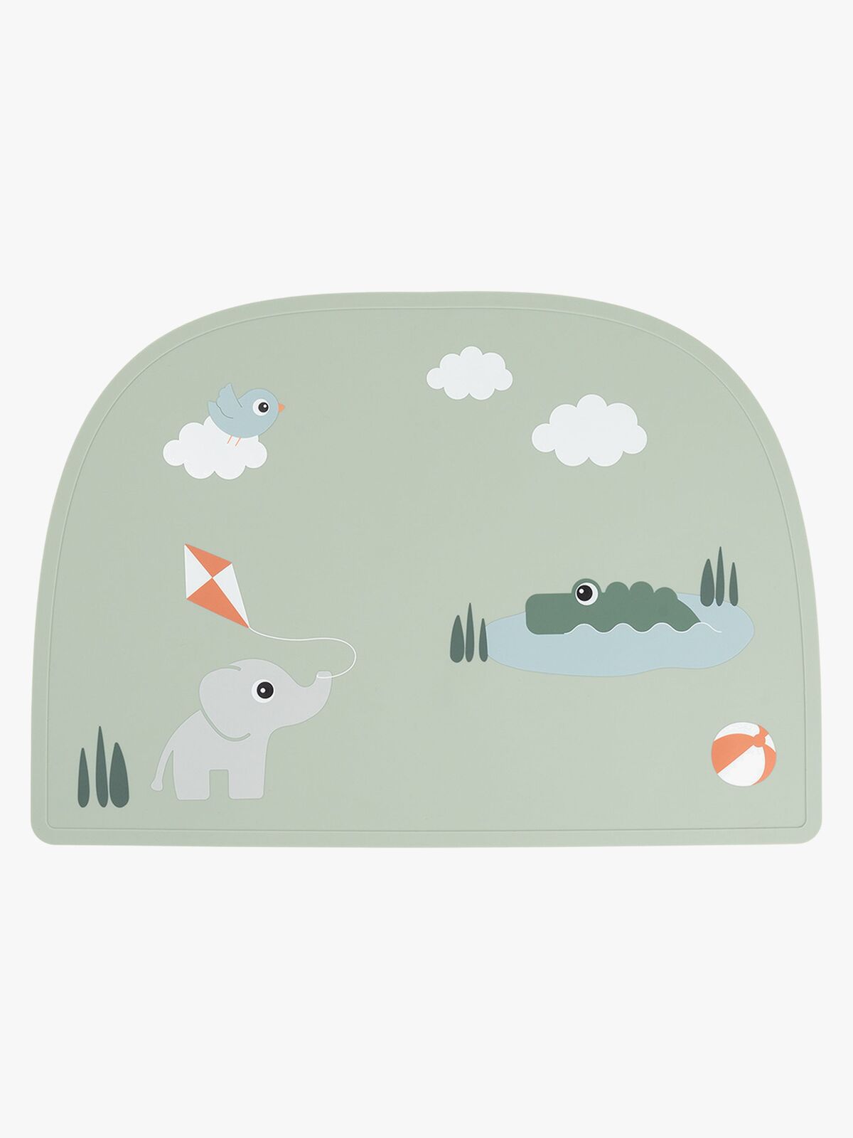 Done By Deer Playgorund Ruokailualusta Silikoni, Green