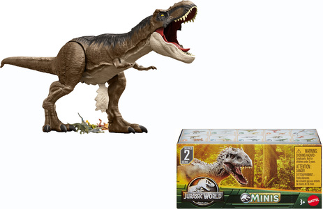 Jurassic World Super Colossal Tyrannosaurus Rex + Mini Dinosaurukset
