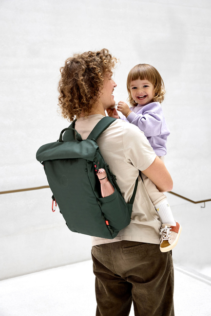 Lässig Outdoor Hoitolaukku Reppu + Roll-top-avaus, Dark Olive