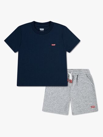 Levi's LVB Batwing T-Shirt & Knit Short Setti, Dress Blue