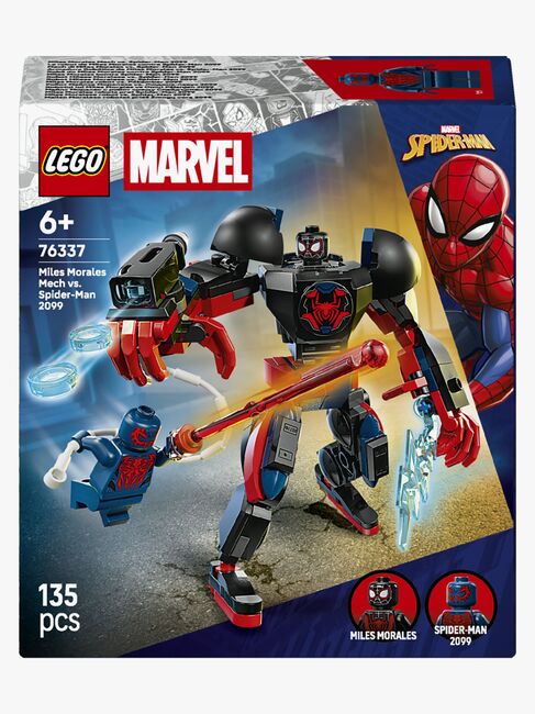 LEGO Super Heroes 76337 Miles Moralesin robotti vastaan Spider-Man 2099