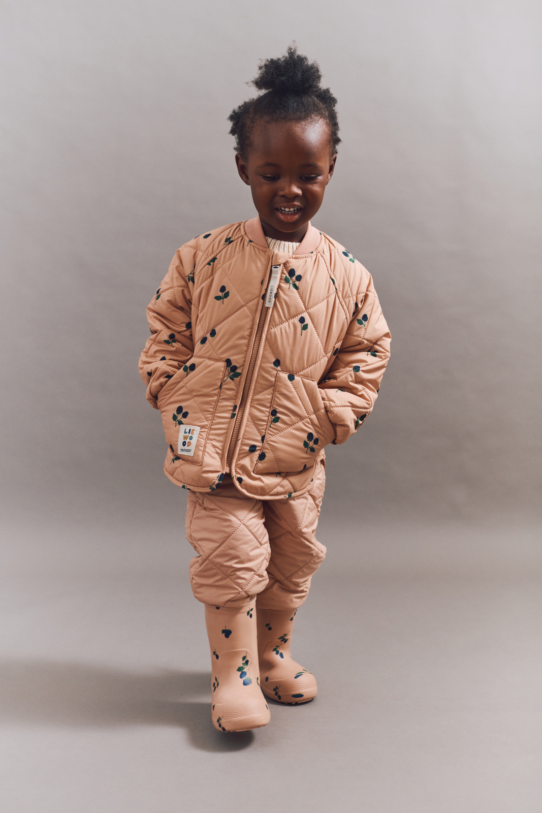 LIEWOOD Zella Kevyttoppapuku, Berry/Pale Tuscany/Embroidery