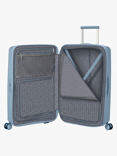 American Tourister FastForward Spinner Matkalaukku 67-77L, Steel Blue