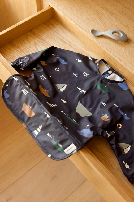 LIEWOOD Merle Cape Ruokalappu + Printti, Sailing/Classic navy