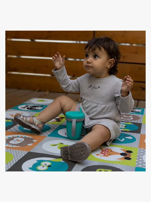 bblüv Muki Anti-spill 4-in-1, Aqua/Grey