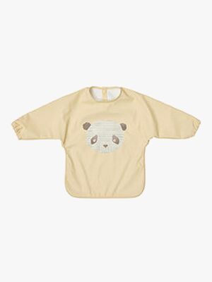 OYOY Lun Lun Panda  Pitkähihainen Ruokalappu, Butter