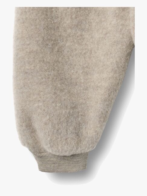 Wheat Kinnie Villafleecehousut Merinovilla, Khaki Melange