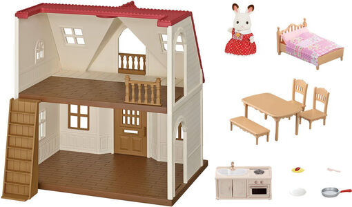Sylvanian Families Nukkekoti Red Roof Cosy Cottage