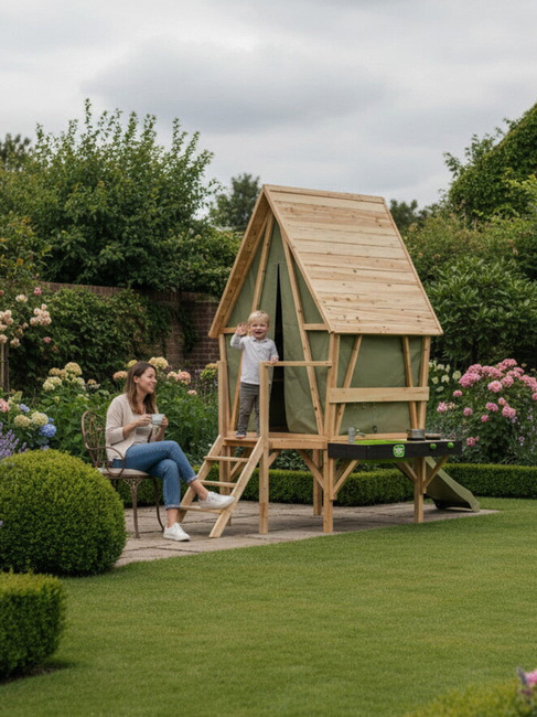 EXIT Yuki Leikkimökki + Liukumäki & Keittiö 350