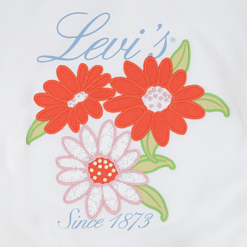 Levi's LVG Bubble Hem LS Knit Paita, Bright White