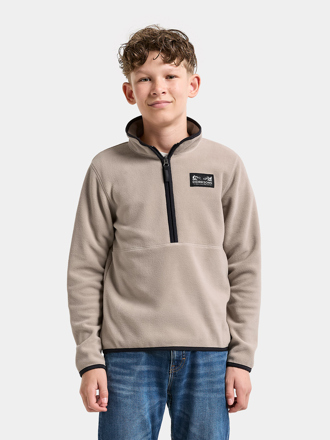 Didriksons Rubi Fleecepaita, Beach beige
