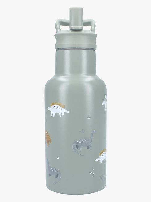 Kidzroom Stainless Steel Juomapullo 350 ml Small Talk, Vihreä