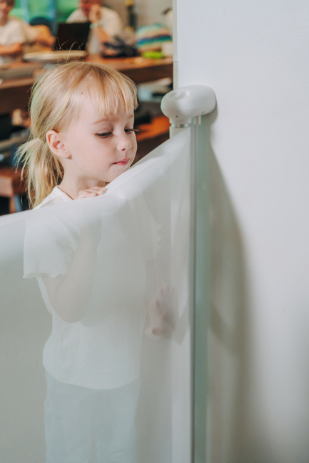 Lascal Kiddy Guard Easy Turvaportti 122 cm, Valkoinen