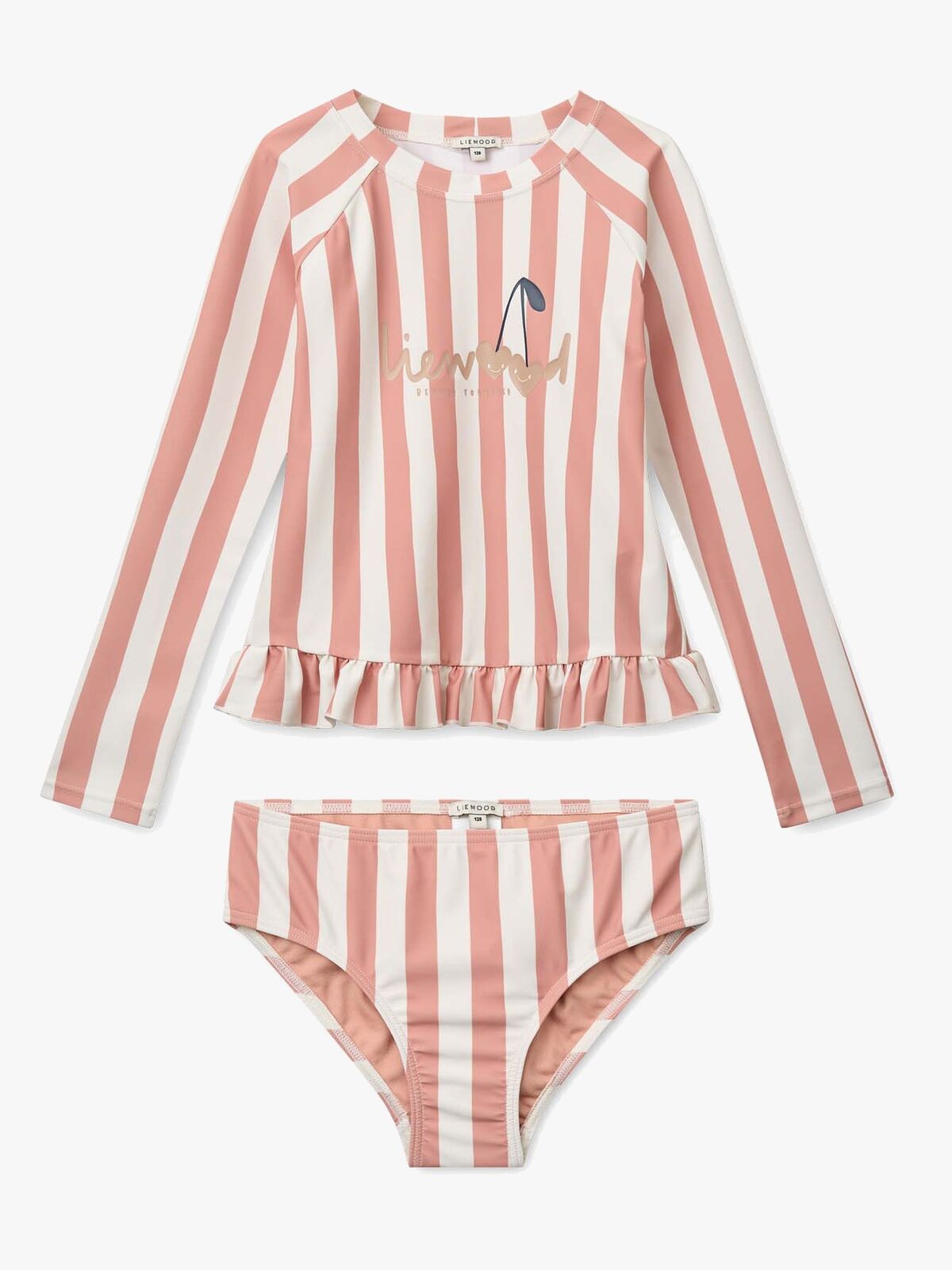 LIEWOOD Dagny Uima-asu, Coral Blush/Creme de la Creme Stripe