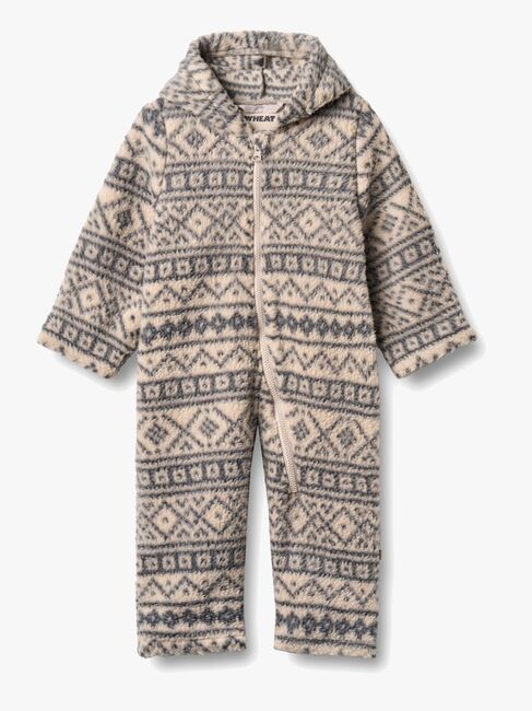 Wheat Allo Fleecehaalari, Warm Sand Jaquard